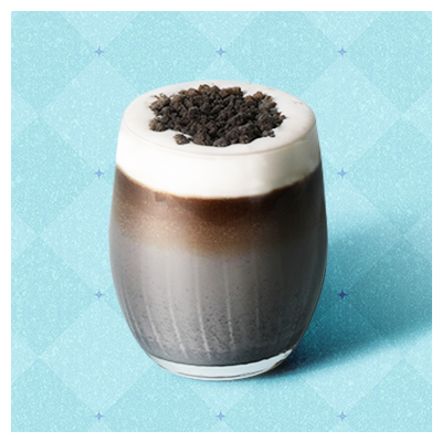 Black Sesame Crumble Cream Latte